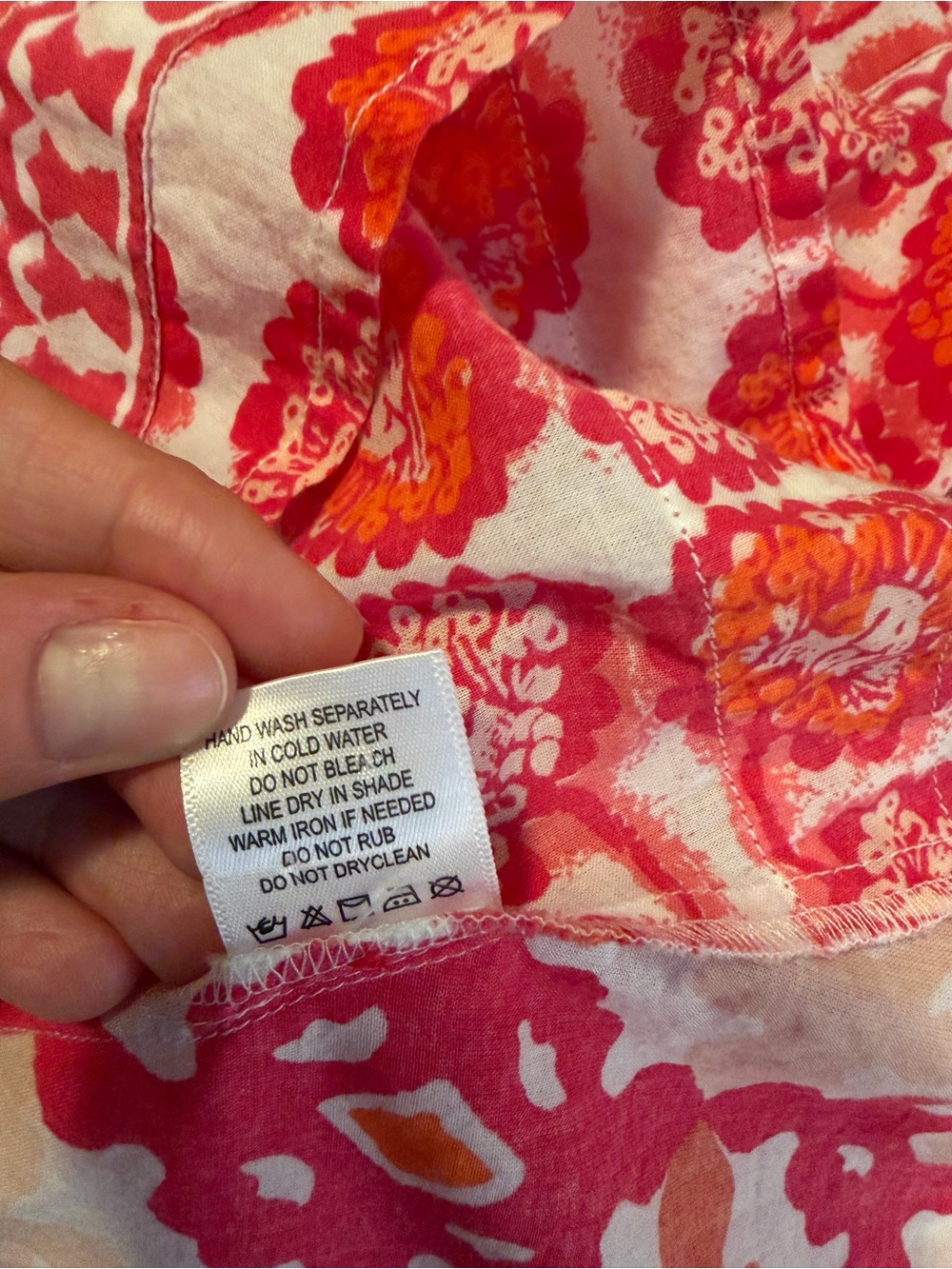 Colorful Pink & Orange Printed Midi Dress - Picture 6 of 7